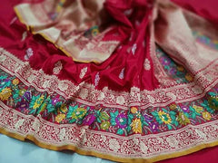 Traditional Red Banarasi Silk Saree