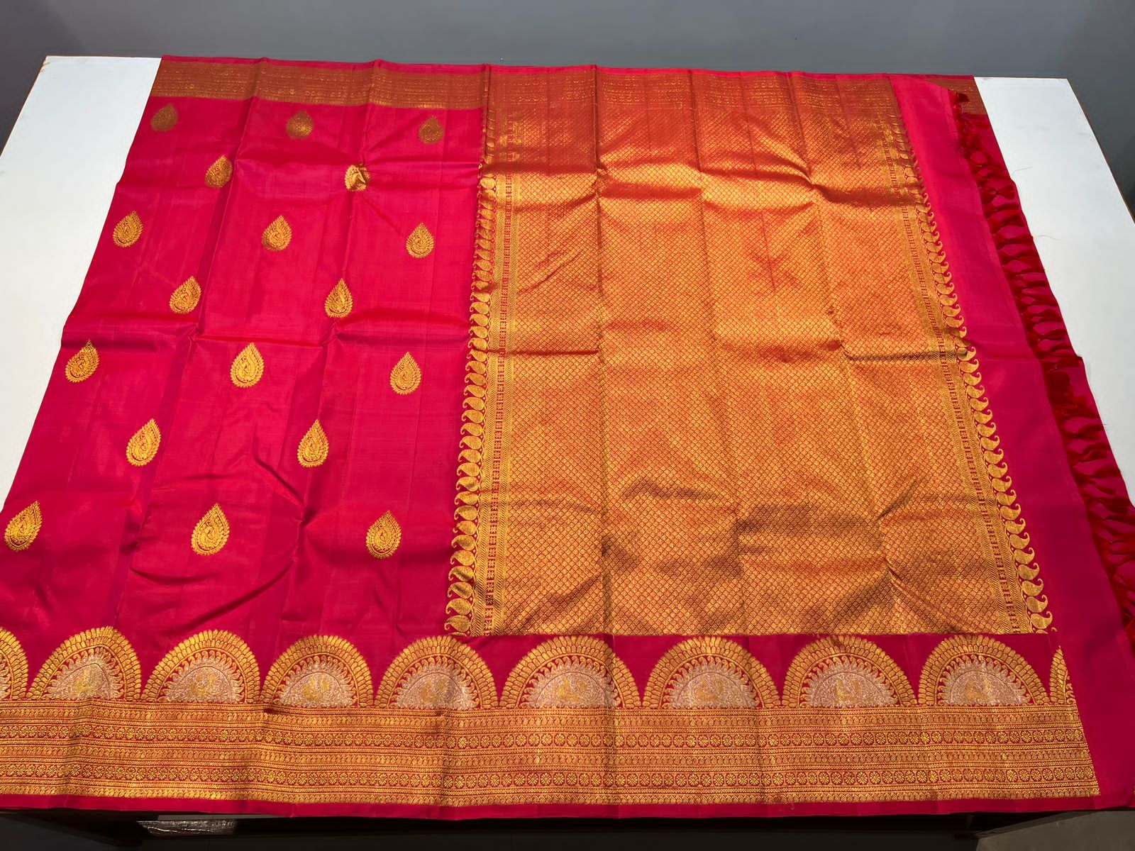 RED KANCHI SAREE