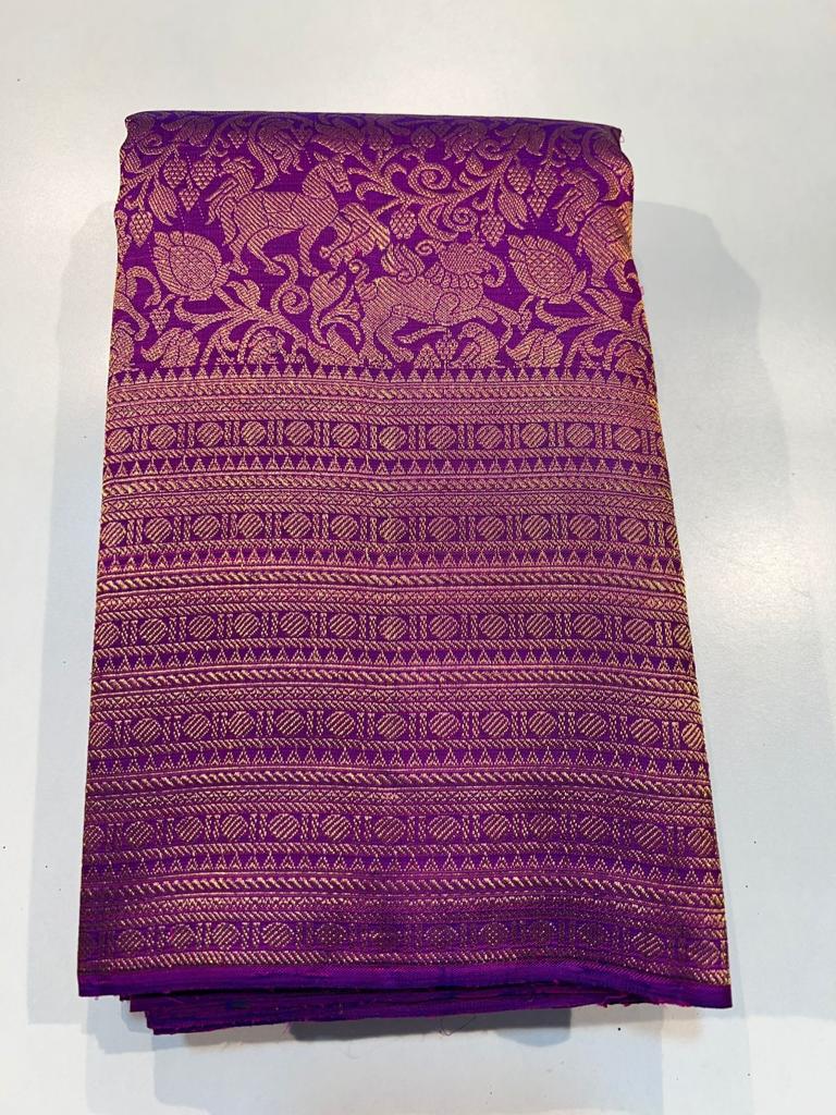 MAGENTA PINK KANCHI SAREE