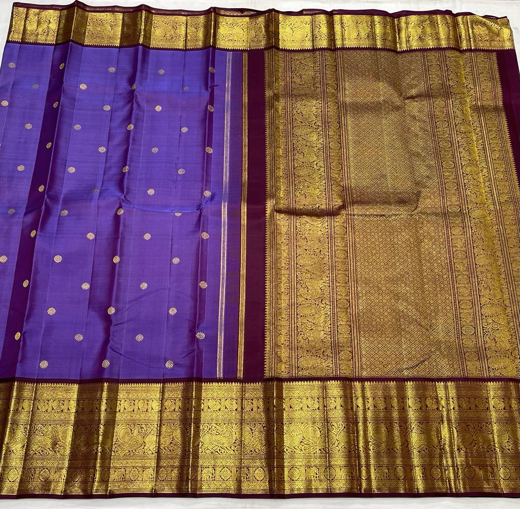 PURPLE / MAROON KANCHI SAREE