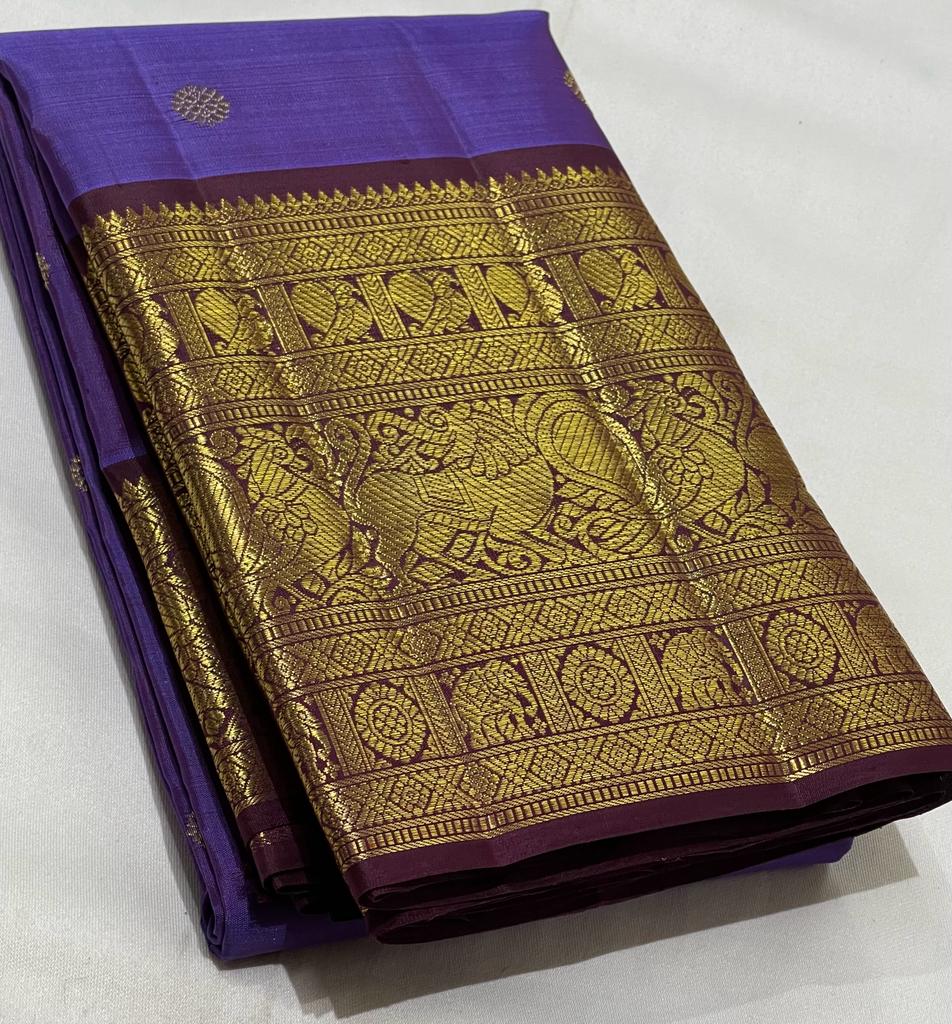 PURPLE / MAROON KANCHI SAREE