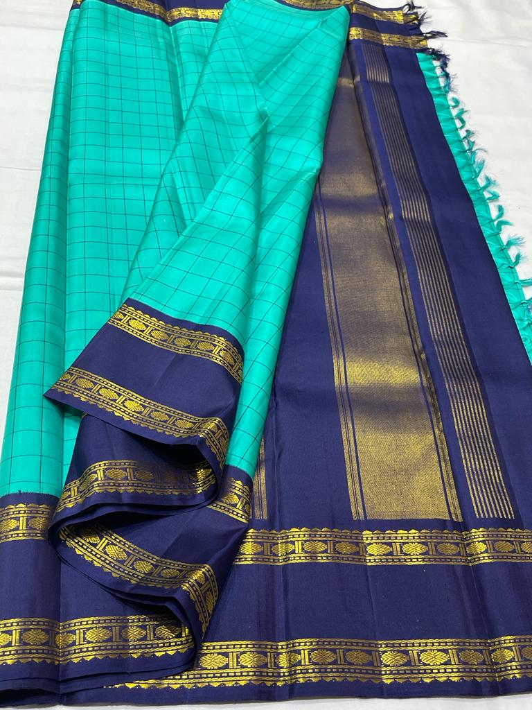 BLUE KANCHI SAREE