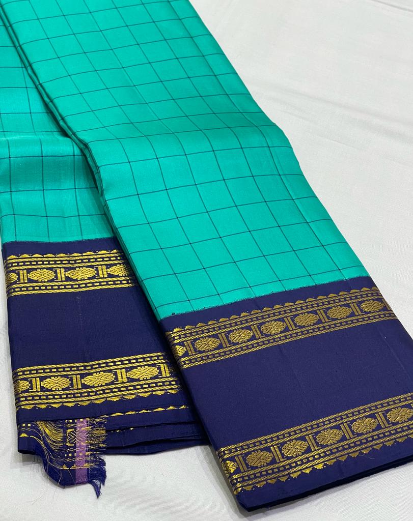 BLUE KANCHI SAREE