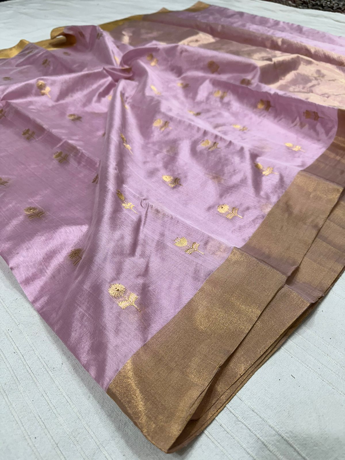 BABY PINK CHANDERI SAREE