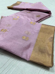 BABY PINK CHANDERI SAREE