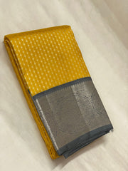 YELLOW / GREY KANCHI SAREE