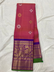 PINK / PURPLE  GADWAL PATTU SAREE