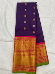 PURPLE / PINK GADWAL PATTU SAREE