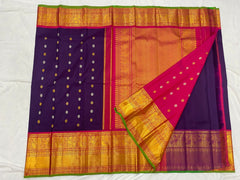 PURPLE / PINK GADWAL PATTU SAREE