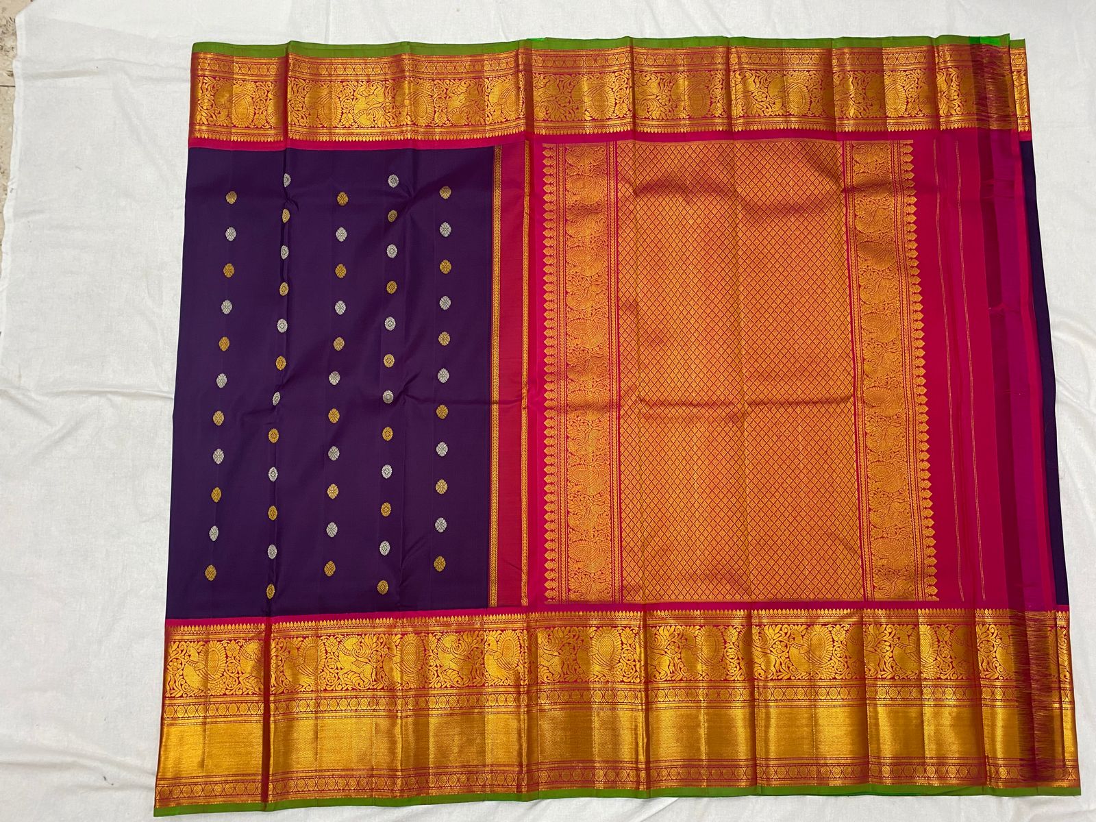 PURPLE / PINK GADWAL PATTU SAREE