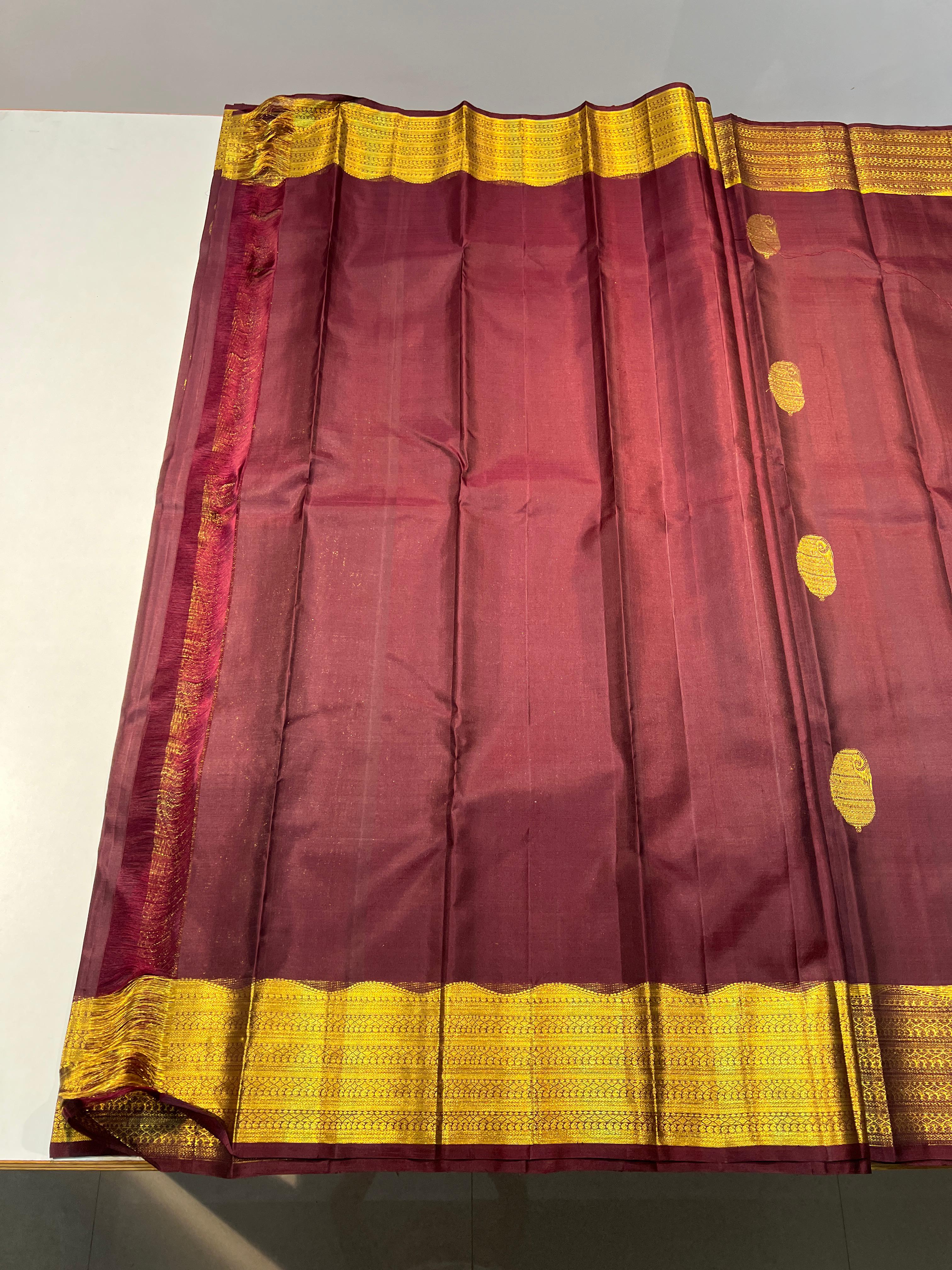 BROWN KANCHI SAREE