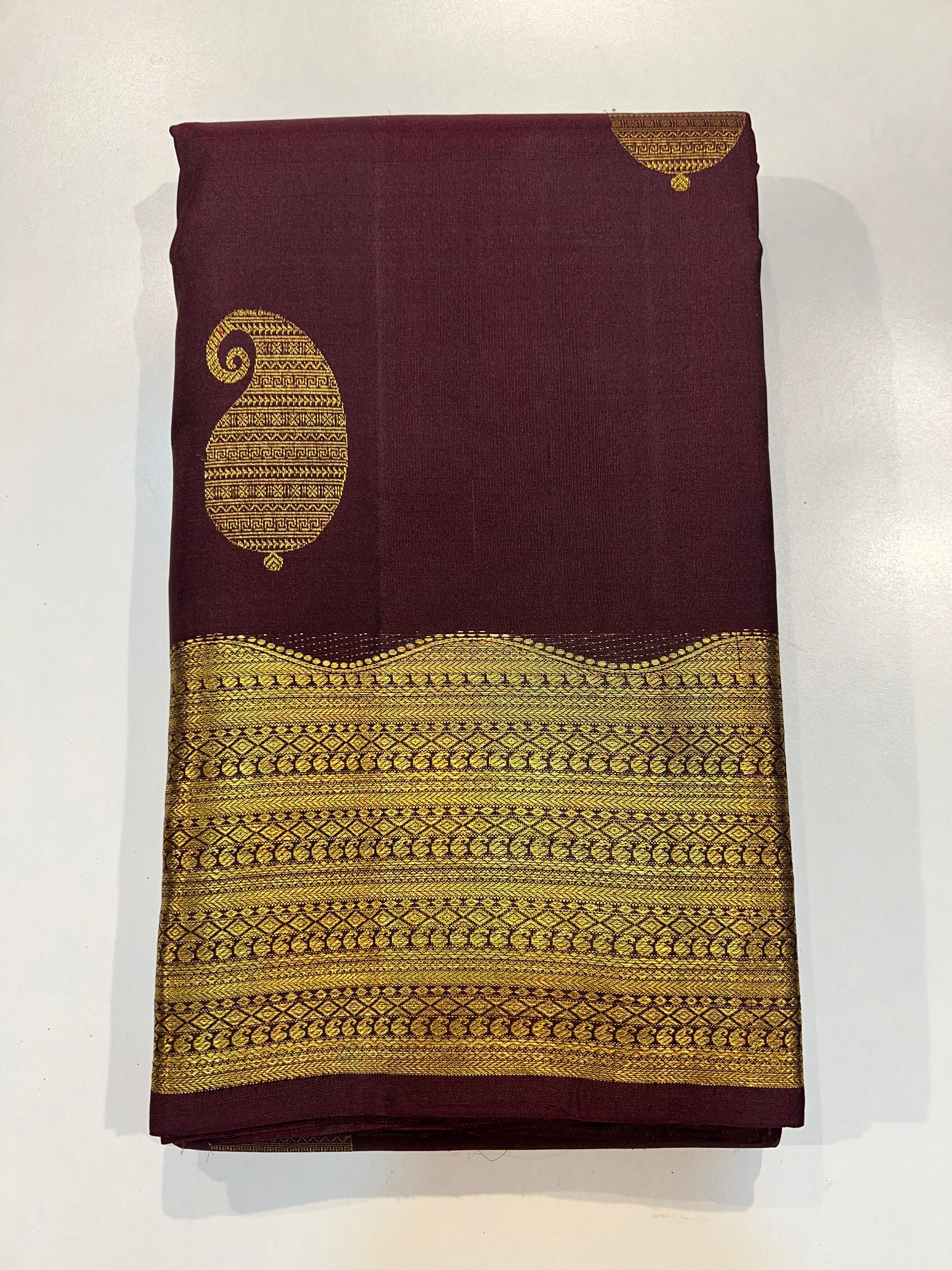 BROWN KANCHI SAREE