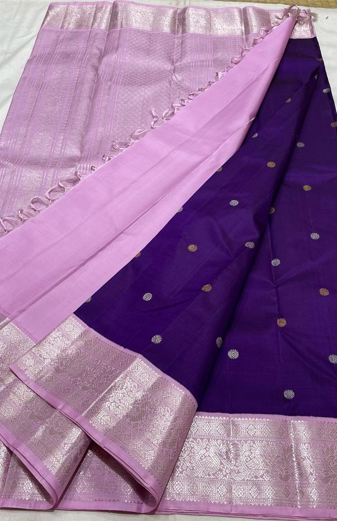 PURPLE / PINK KANCHI SAREE