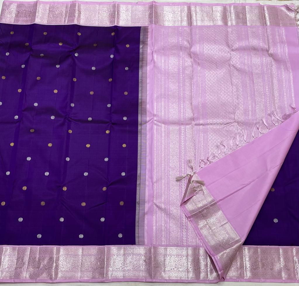 PURPLE / PINK KANCHI SAREE