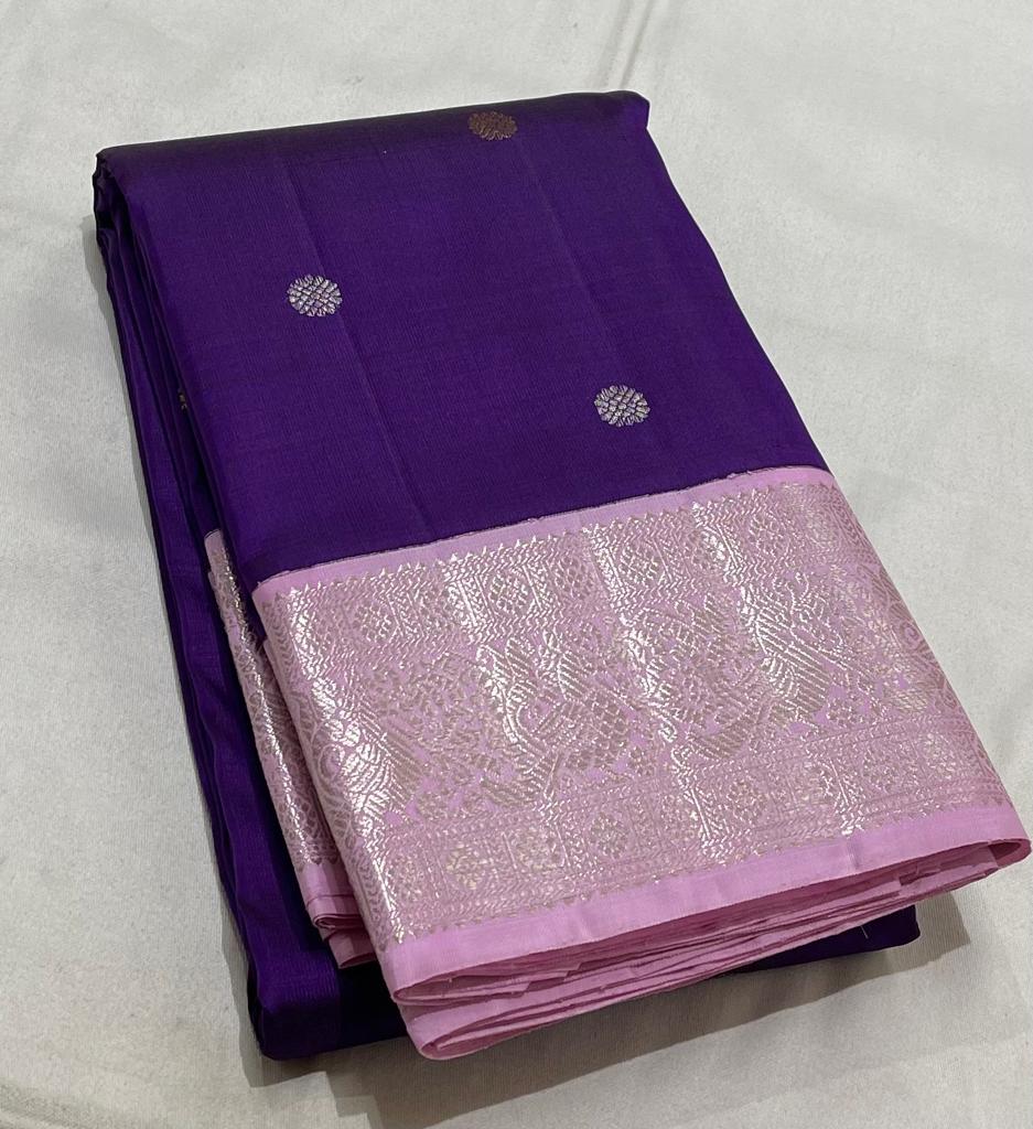 PURPLE / PINK KANCHI SAREE