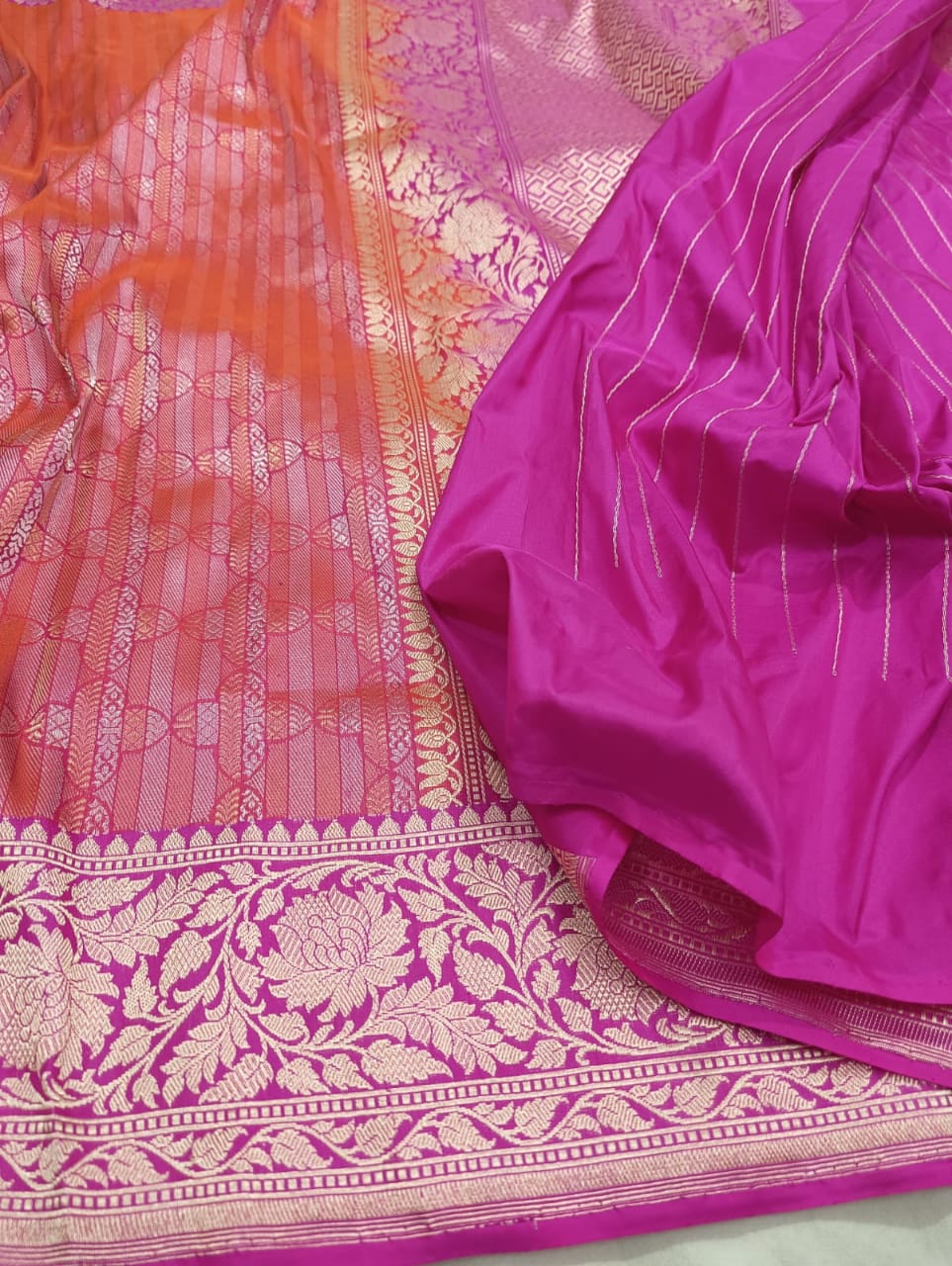 PINK / PEACH BANARASI SAREE