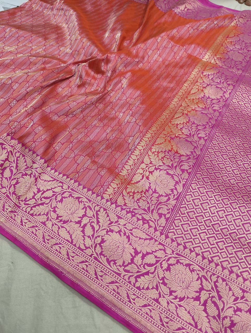 PINK / PEACH BANARASI SAREE