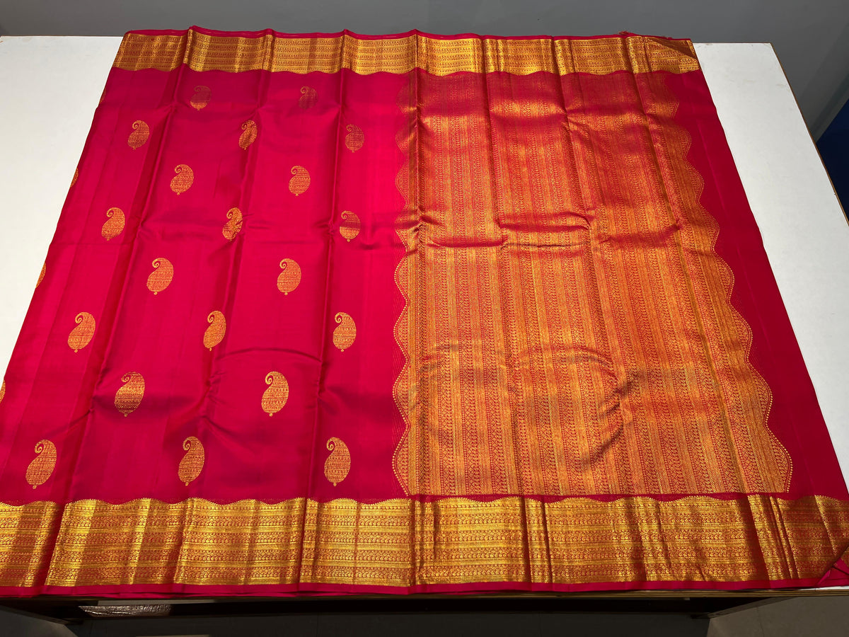 RED  KANCHI SAREE