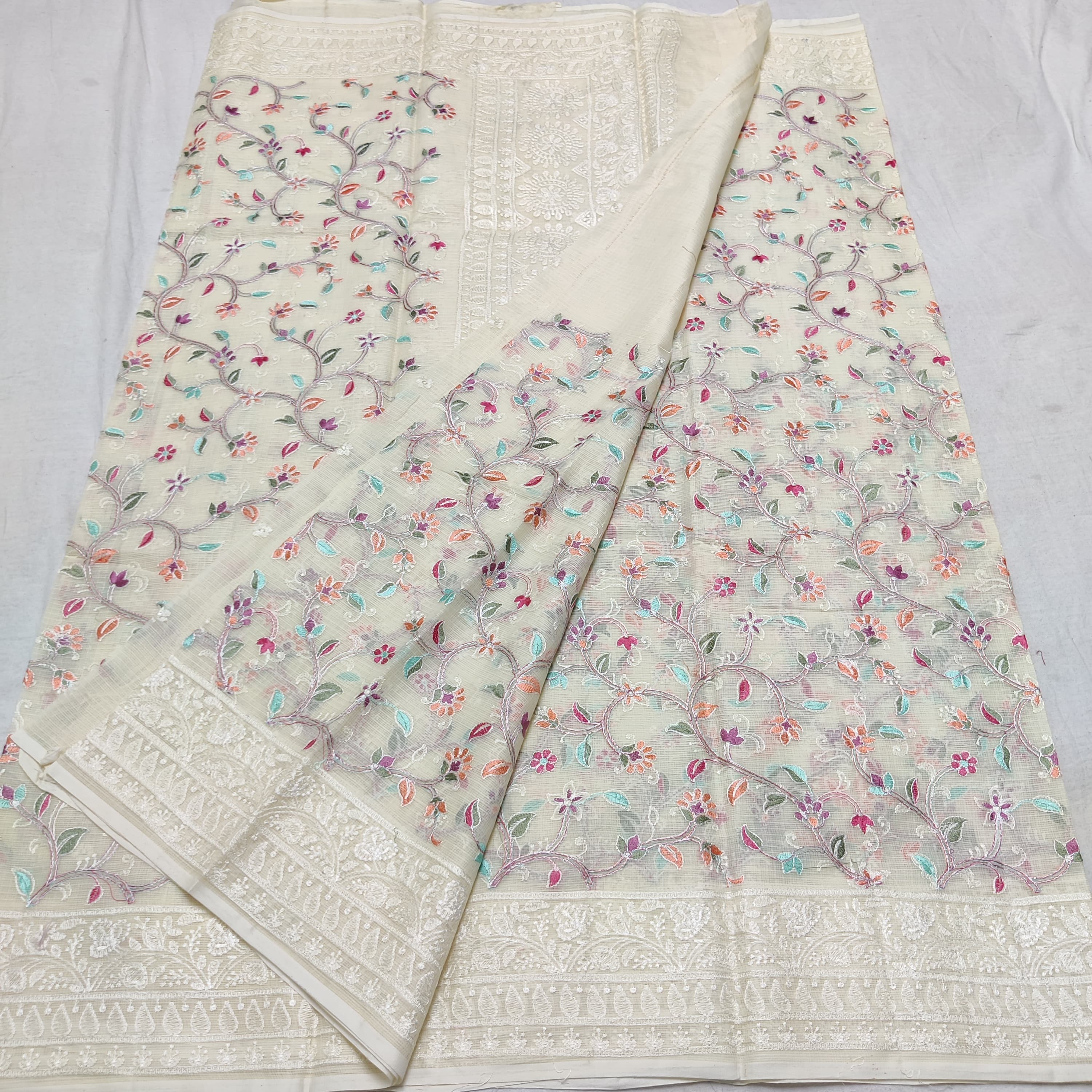 EMBROIDERY PURE COTTON KOTA HANDLOOM