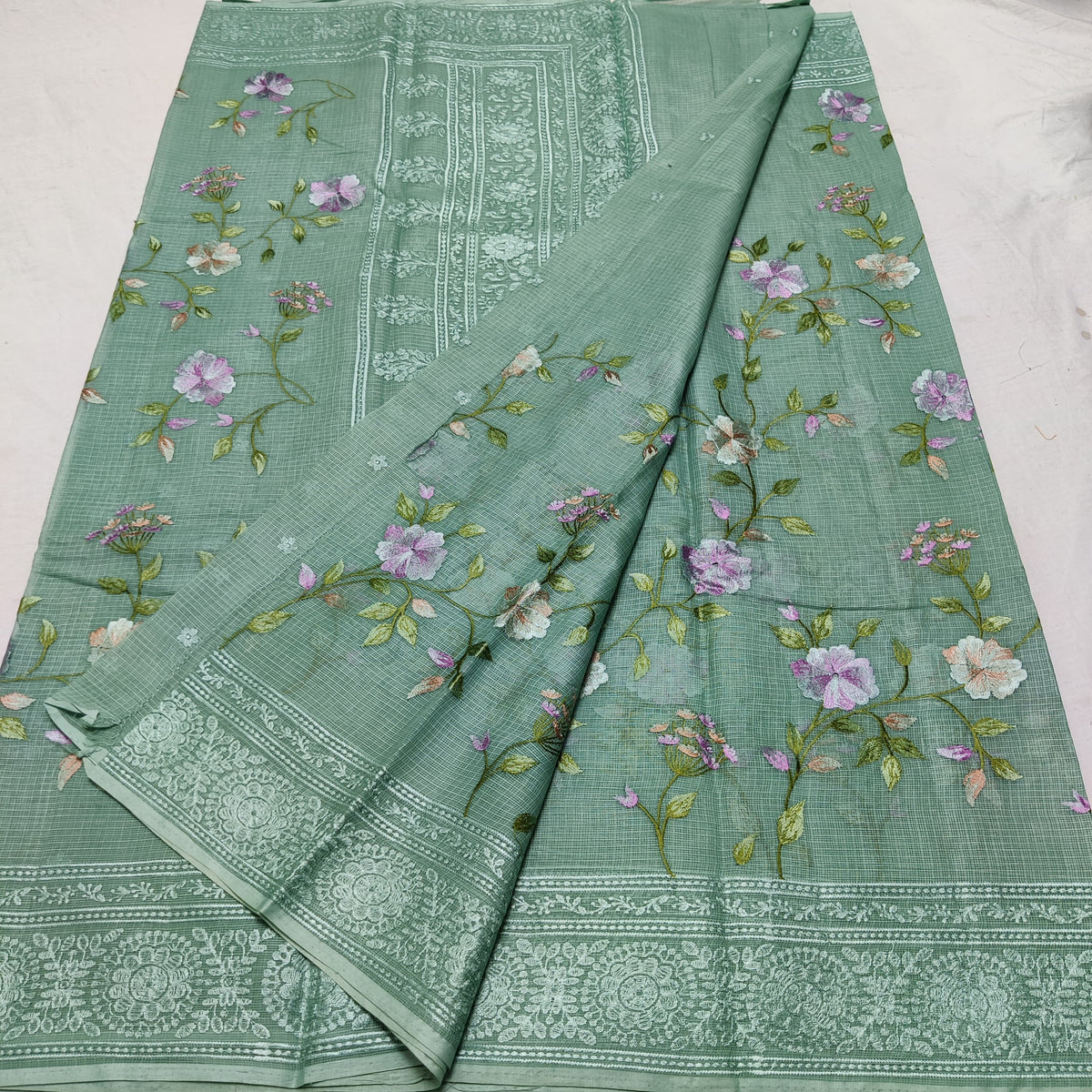 EMBROIDERY PURE COTTON KOTA HANDLOOM