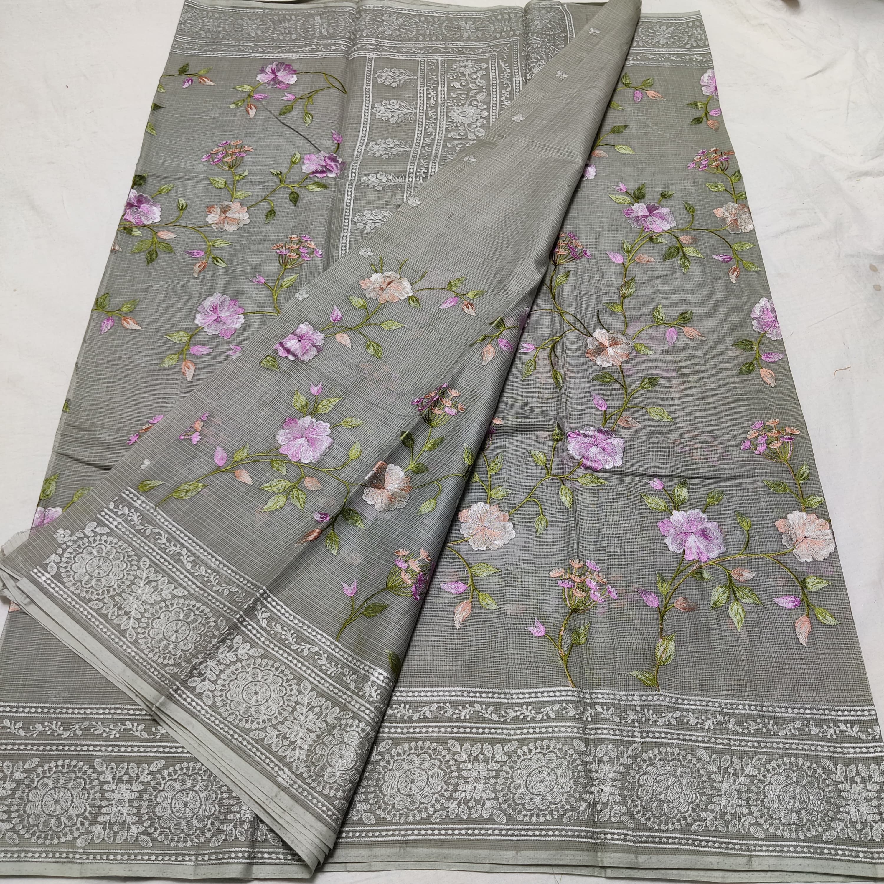 EMBROIDERY PURE COTTON KOTA HANDLOOM