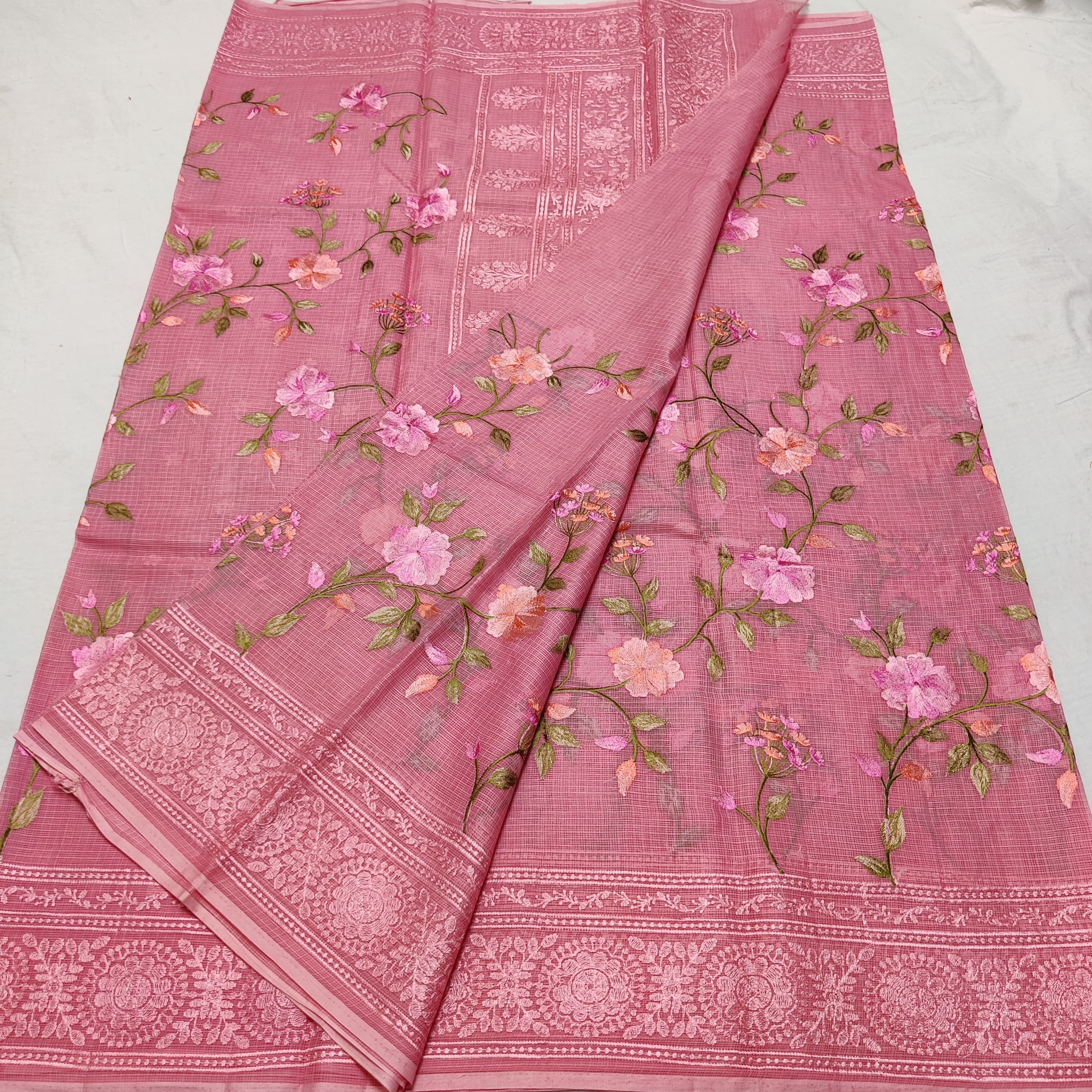 EMBROIDERY PURE COTTON KOTA HANDLOOM