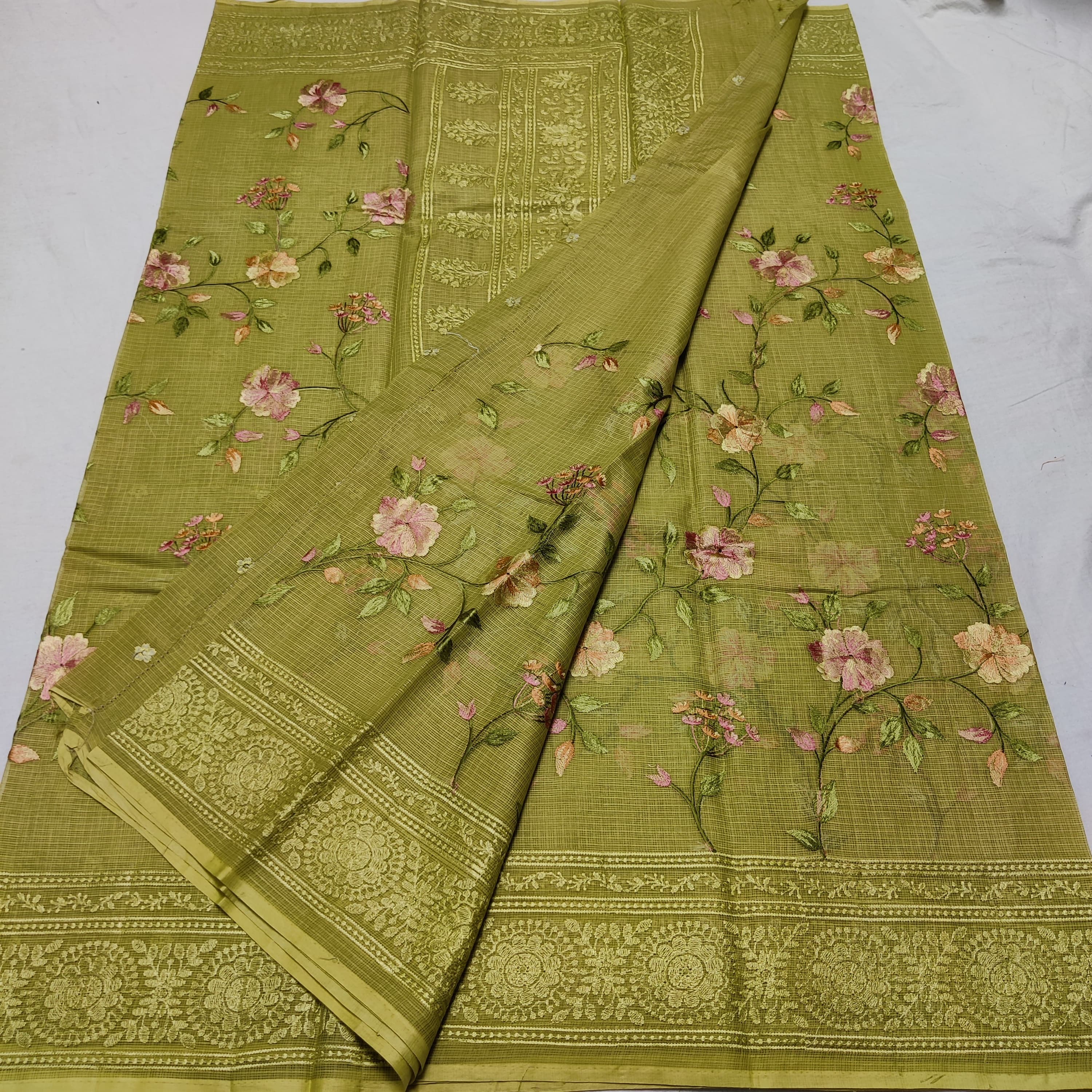 EMBROIDERY PURE COTTON KOTA HANDLOOM