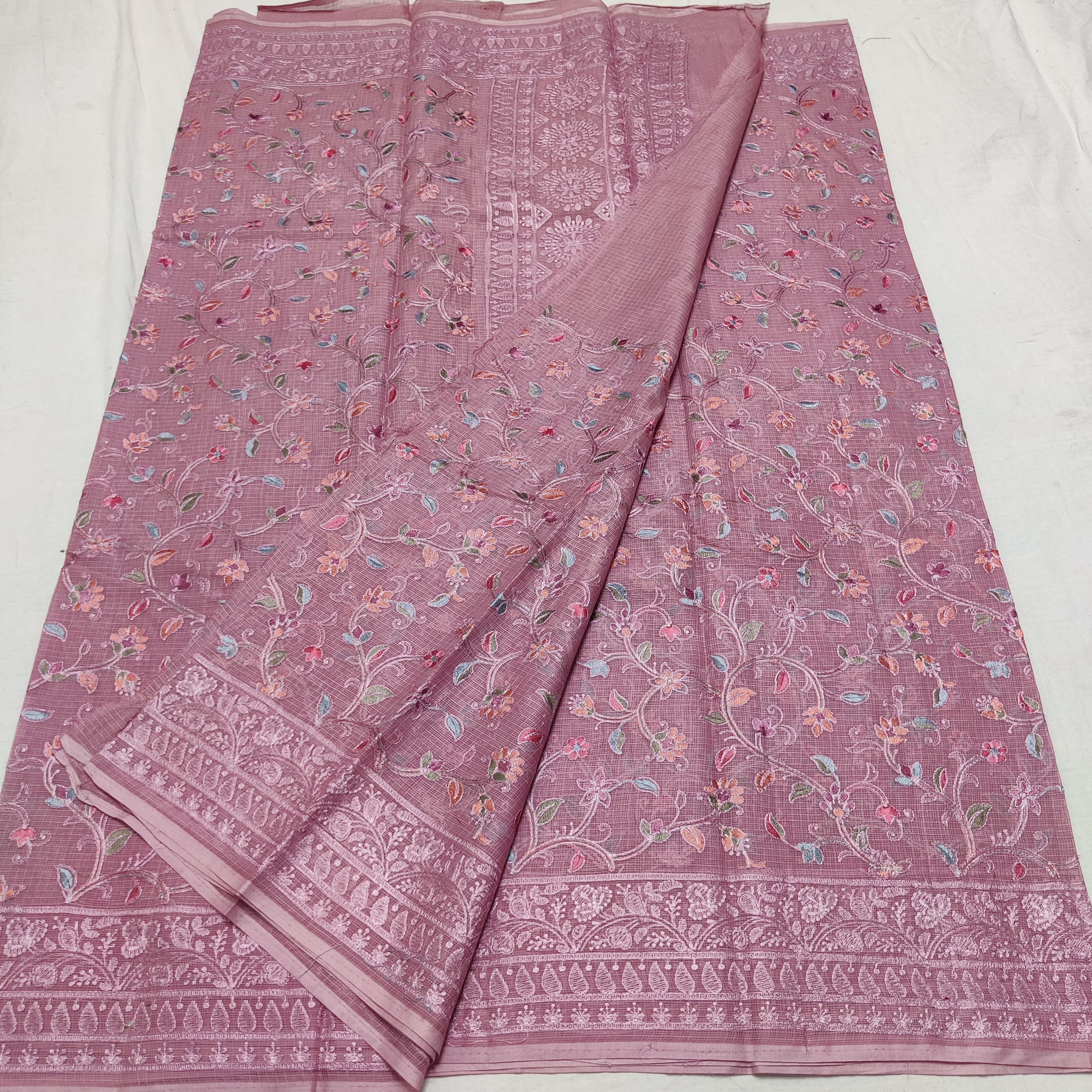 EMBROIDERY PURE COTTON KOTA HANDLOOM