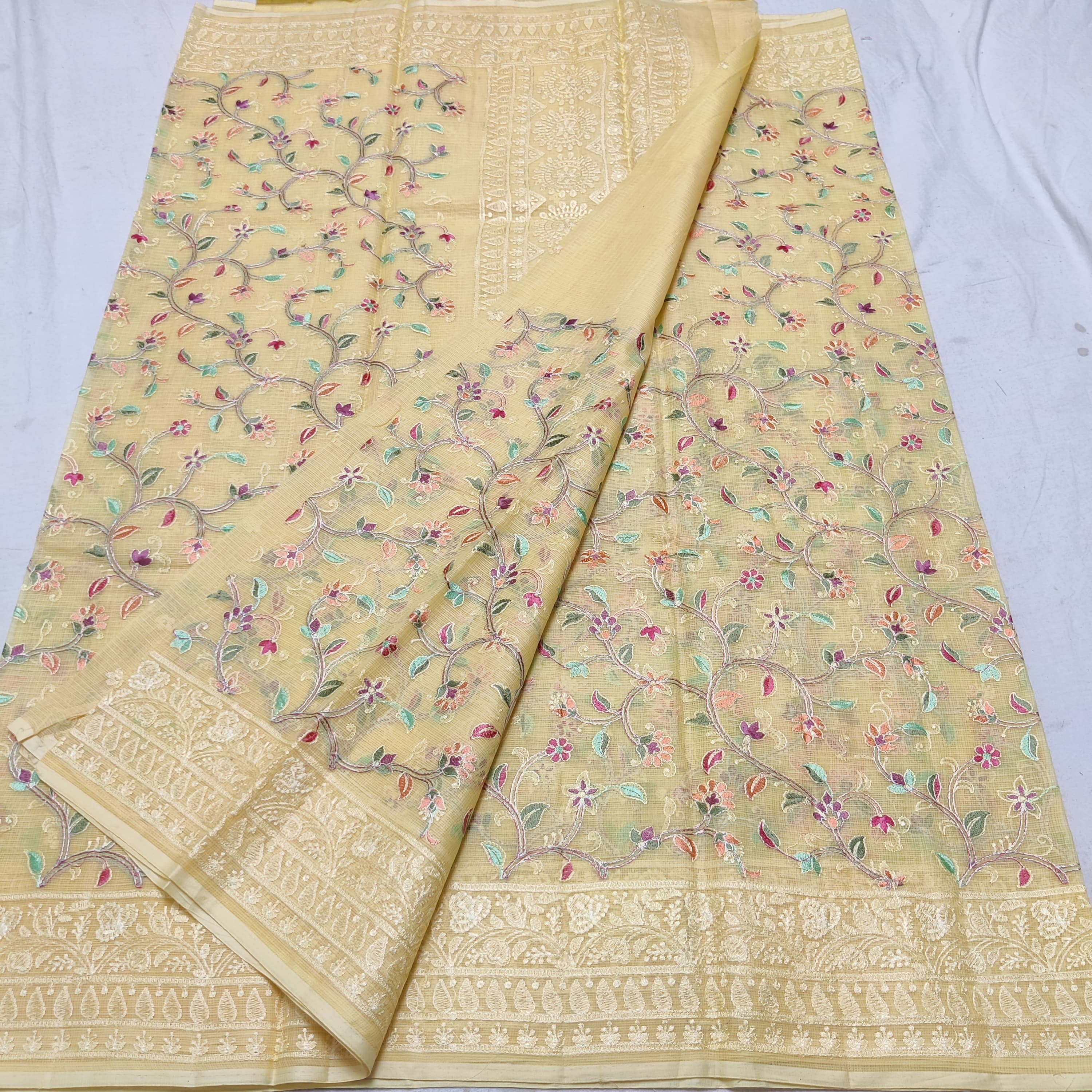 EMBROIDERY PURE COTTON KOTA HANDLOOM