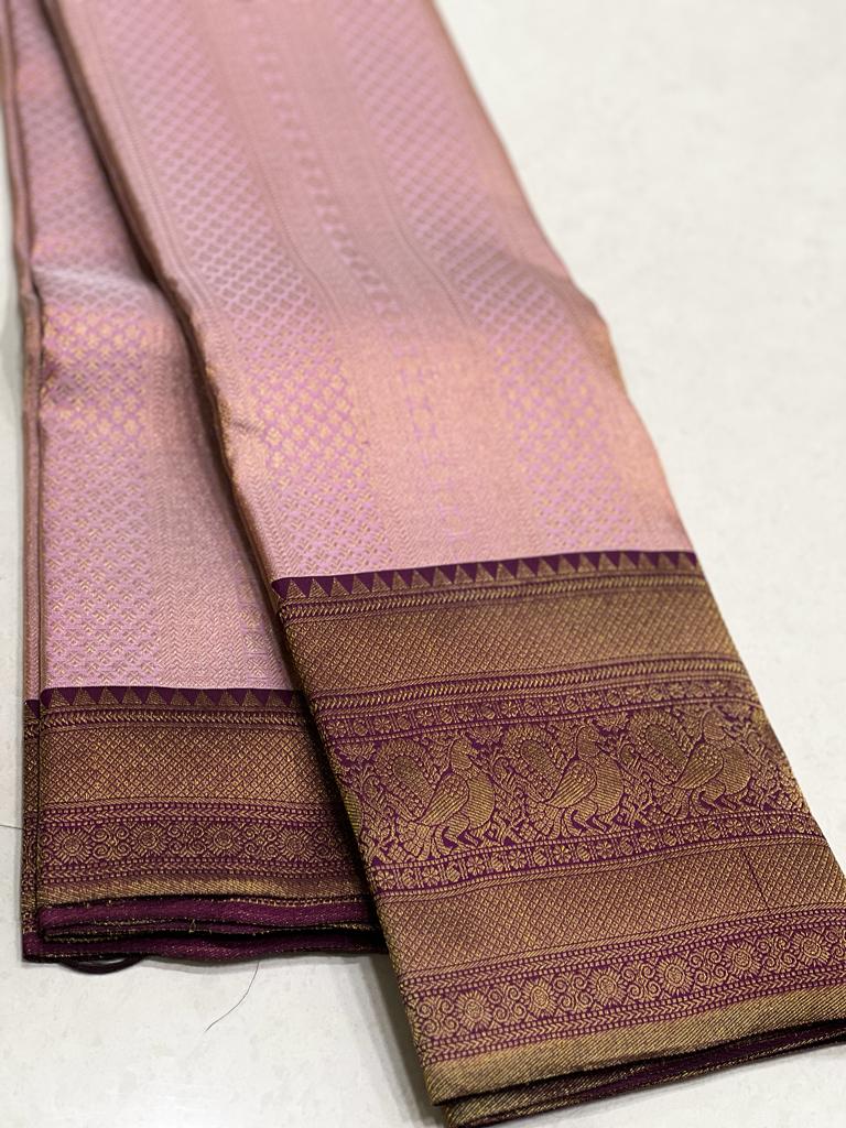 BABY PINK / MAGENTA PINK KANCHI SAREE