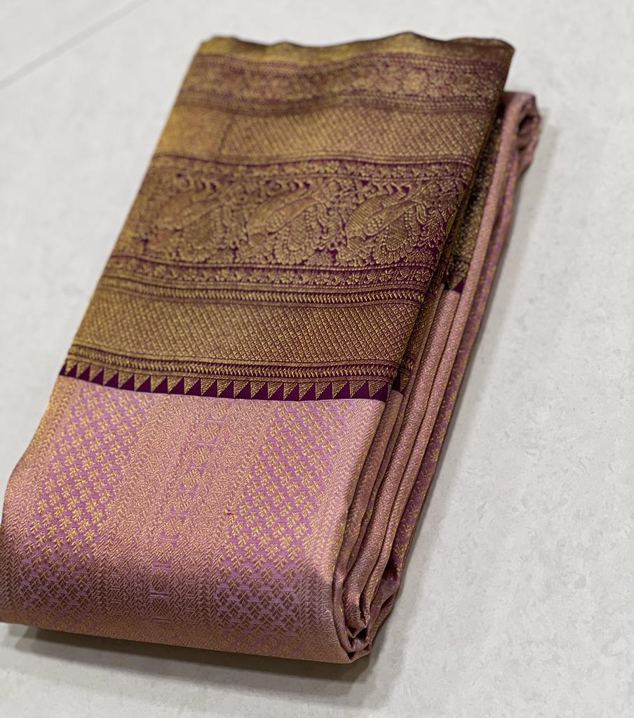 BABY PINK / MAGENTA PINK KANCHI SAREE