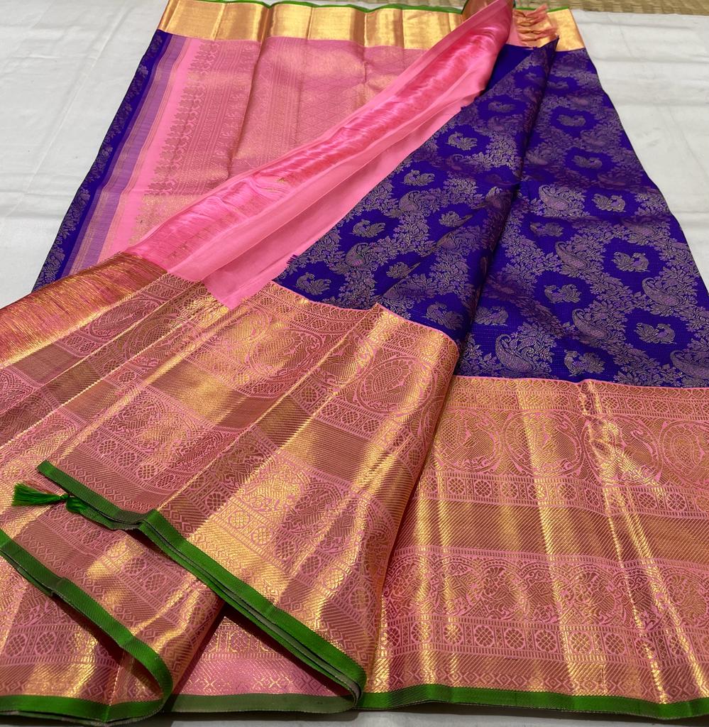 PURPLE / PINK KANCHI SAREE