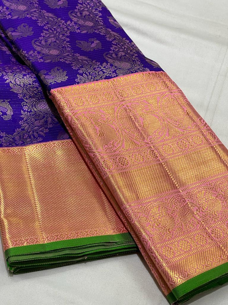 PURPLE / PINK KANCHI SAREE