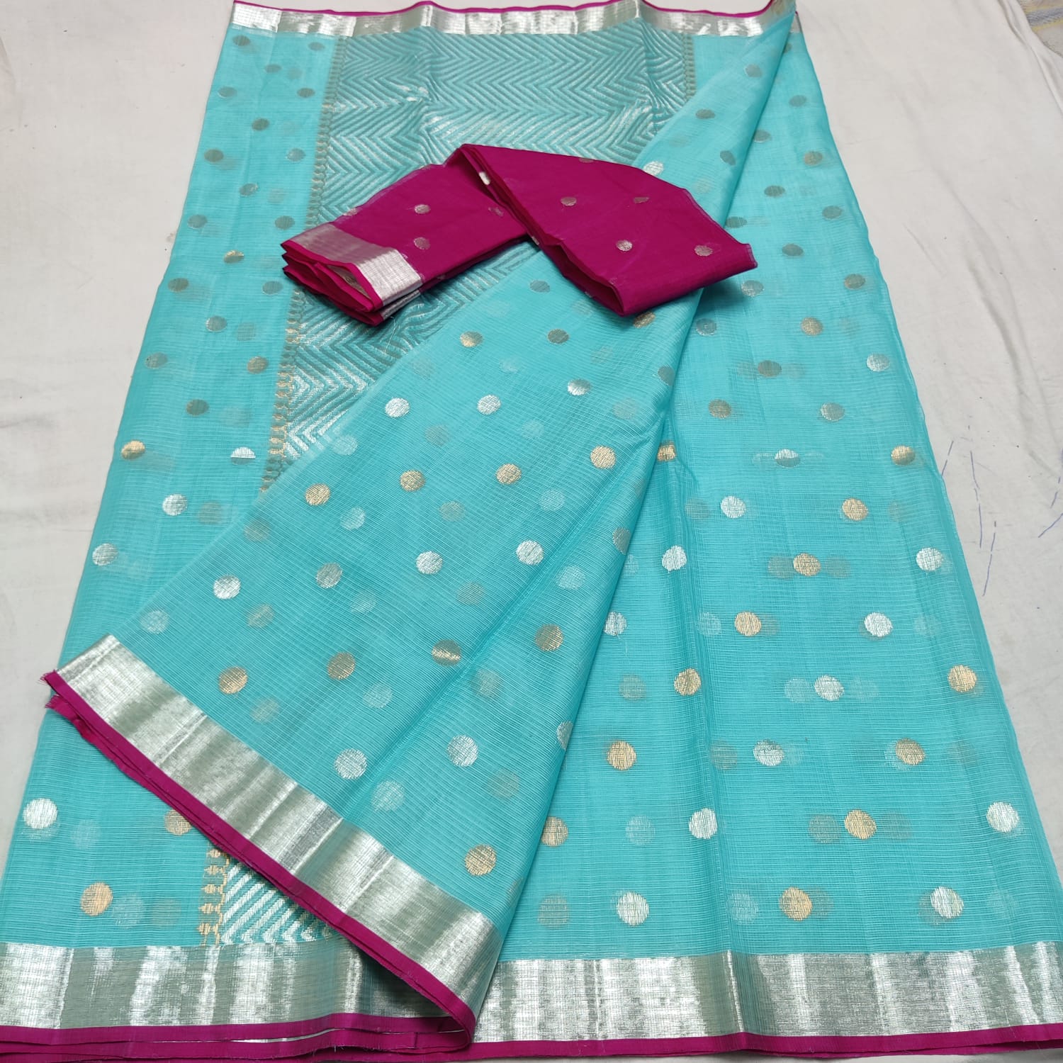 PURE ZARI KOTA SAREE