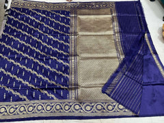 ROYAL BLUE BANARASI SAREE