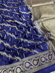 ROYAL BLUE BANARASI SAREE