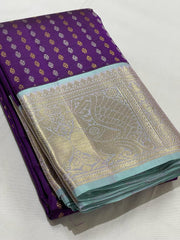 PURPLE / BLUE KANCHI SAREE