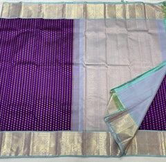 PURPLE / BLUE KANCHI SAREE