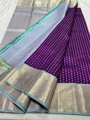 PURPLE / BLUE KANCHI SAREE