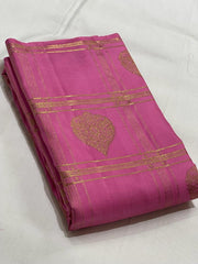 PINK / BLUE BORDERLESS SAREE