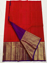 RED PATTU PAVADA