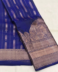 BLUE LINE  KANCHI SAREE