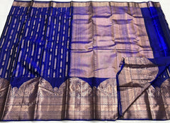 BLUE LINE  KANCHI SAREE