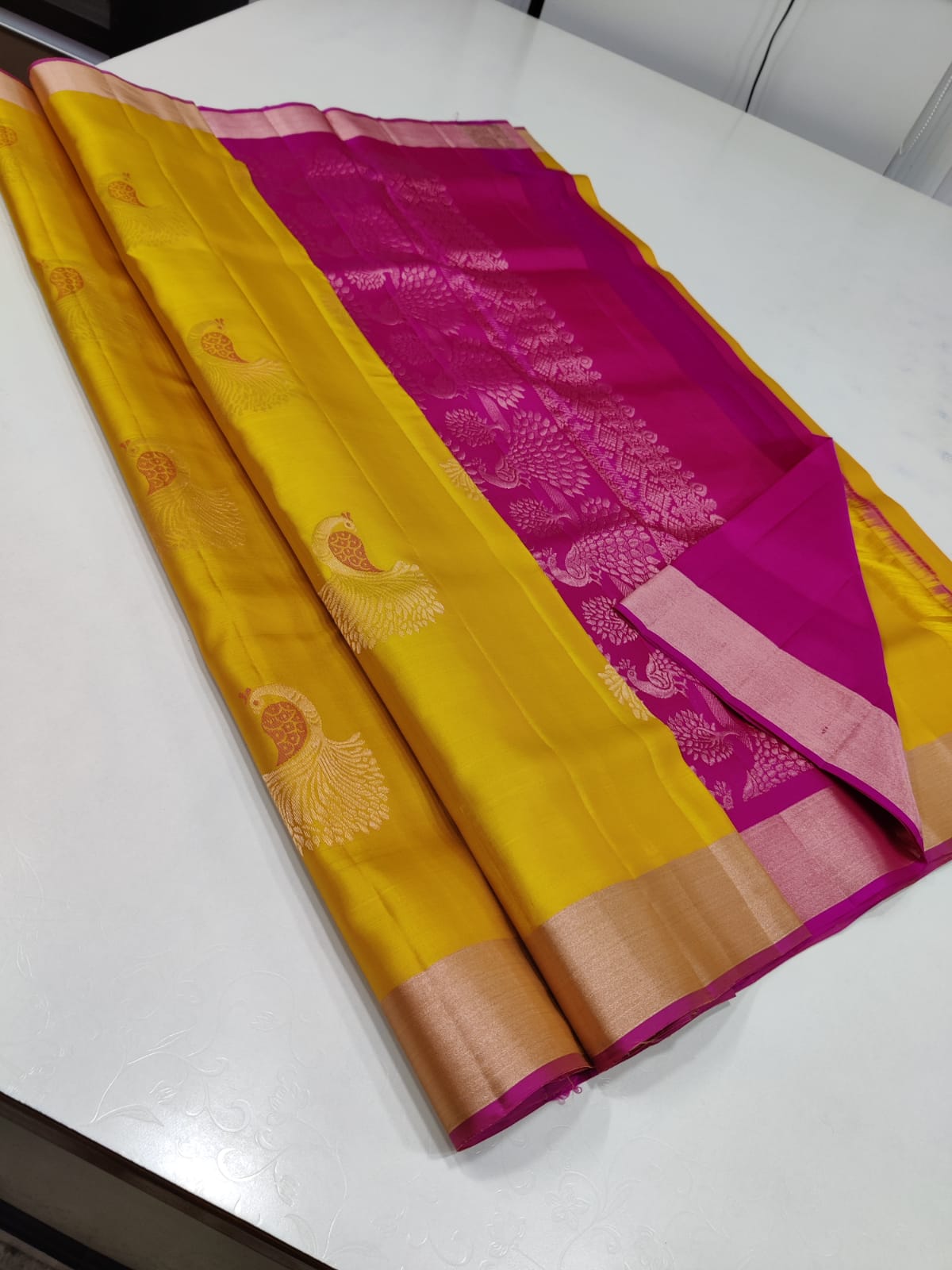 YELLOW SOFT SAREES