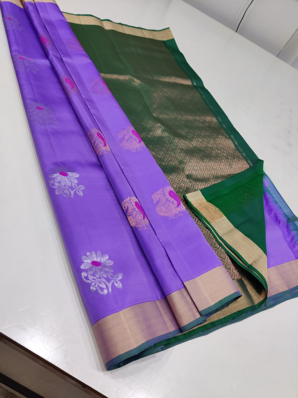 LAVENDER SOFT SAREES