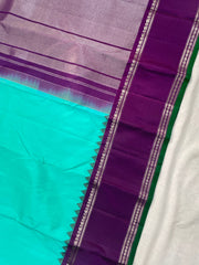 BLUE / PURPLE GADWAL PATTU SAREE