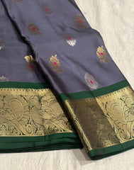 GREY / GREEN KANCHI SAREE