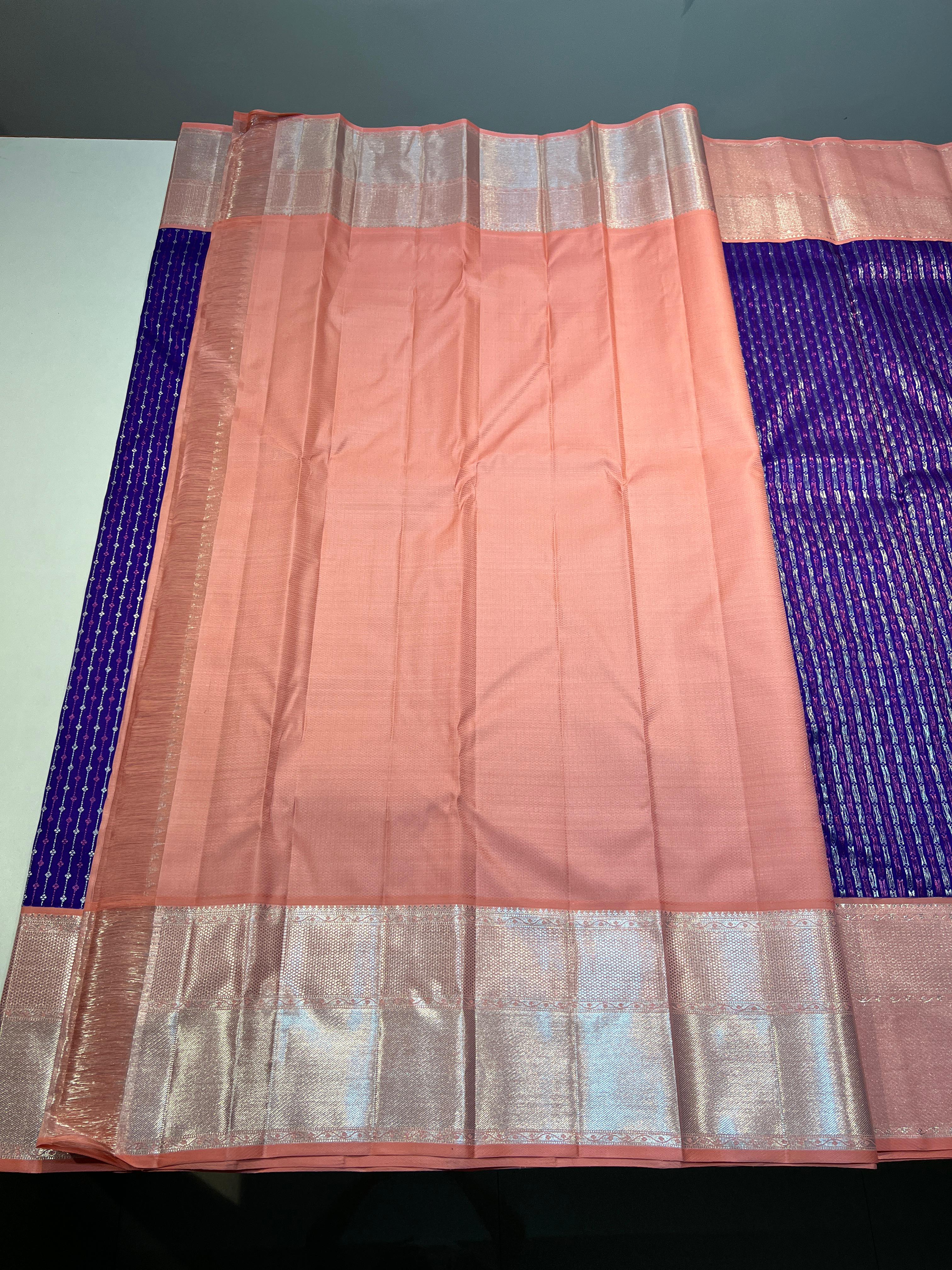 VIOLET / PINK KANCHI SAREE