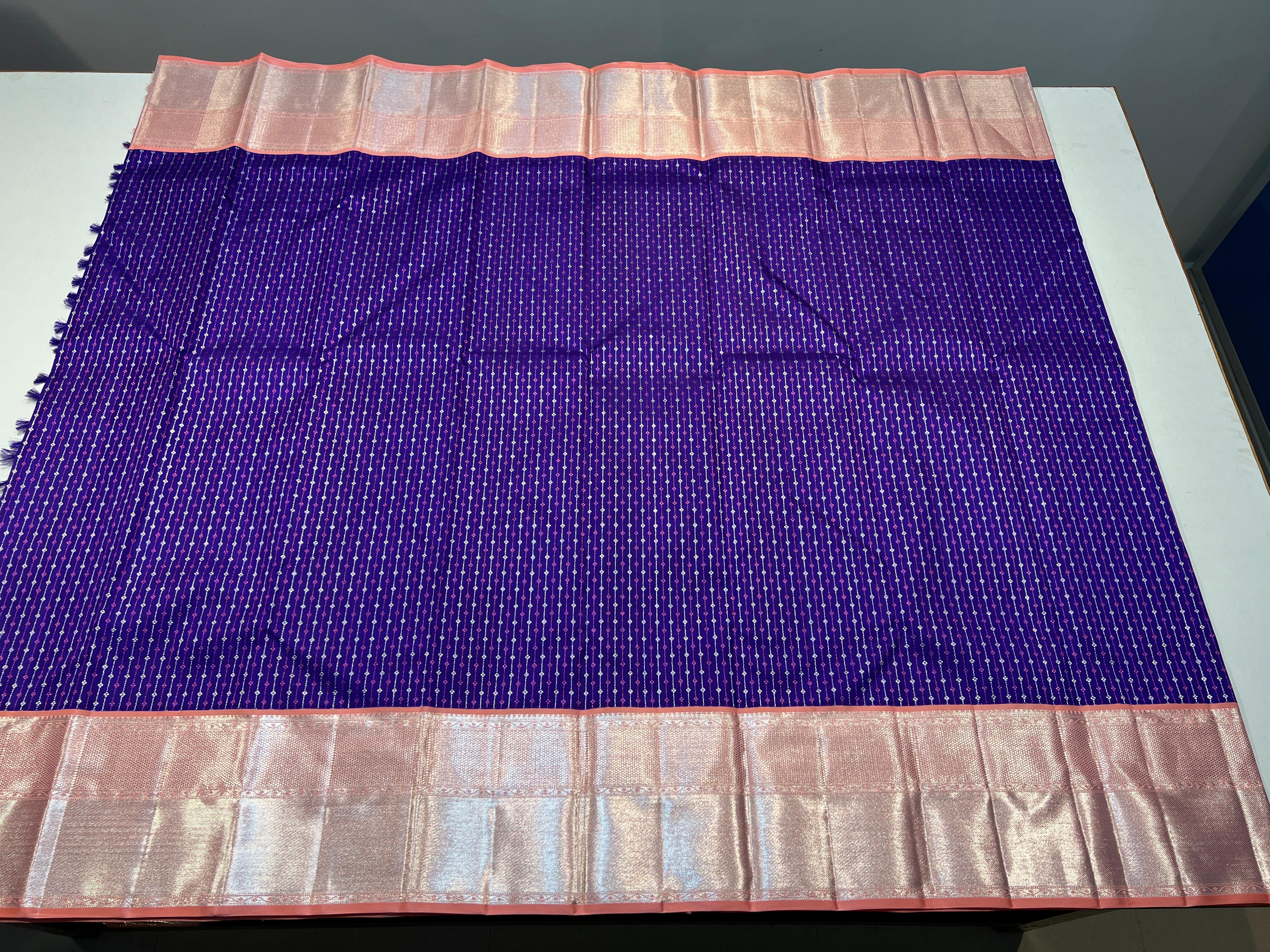 VIOLET / PINK KANCHI SAREE