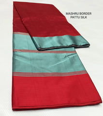 RED CHANDERI SAREE